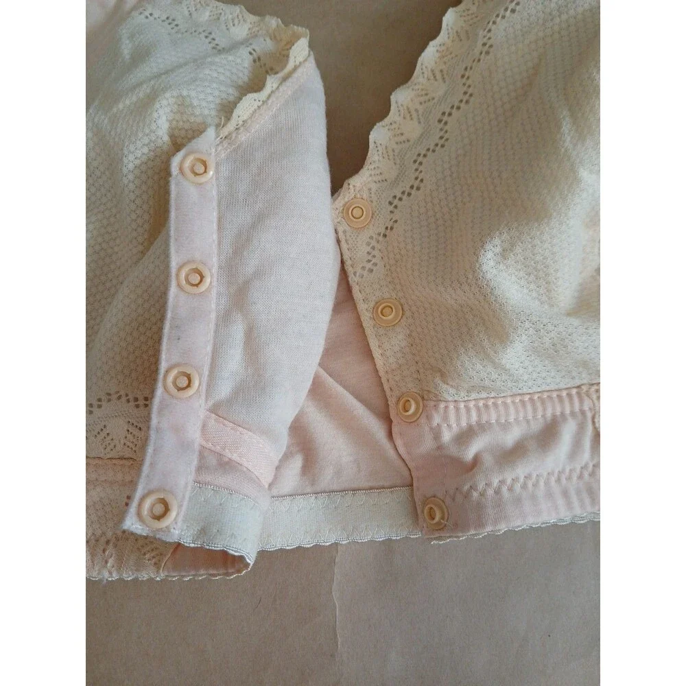 Wireless Front Snap Close Bra Womens 40D Peach - Picture 3 of 8